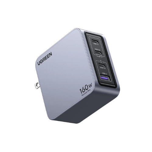 Ugreen Nexode Pro 4 Port (1 x USB A, 3 x USB C) 160W GaN Tech Fast Charger Gray (X763/25876) Ugreen Nexode Pro 4 Port (1 x USB A, 3 x USB C) 160W GaN Tech Fast Charger Gray (X763/25876)